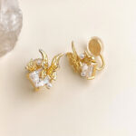 Designer model! Fashionable and high-end plated 18K real gold color retention inlaid zircon butterfly earrings 925 silver needle stud earrings - Image 5