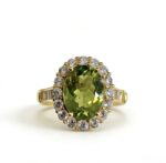 Emerald Wonderland Natural Peridot Ring - Olive Green, S925 Silver, Perfect for Daily Wear & Formal Occasions