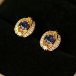 Exquisite High-end Tanzanite 925 Sterling Silver Stud Earrings Luxury Design Daily Wear Gift - Image 3