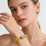 Natural Chicken Fat Yellow Beeswax Bracelet  Authentic Yellow Beeswax Design - Image 2