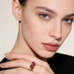 New Chinese Style & Western Glamour Pomegranate Bubble Red Corundum - Image 2