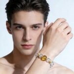 Women's crystal bracelet jewelry jewelry citrine beads white asei gift men's white crystal bracelet - Image 3