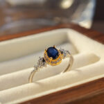 Natural sapphire rings, jewelry rings, light luxury vintage rings, cross-border hits - Image 4