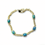 Luxury Black Opal Bracelet, S925 Silver Inlay Opal Jewelry for Women, Dainty Daily & Party Wear