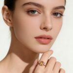 Natural Citrine S925 Silver Ring INS Nordic Style Simple Rectangular Silver Finger Ring - Image 2