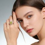 Natural Peridot S925 Silver Ring, Sunburst Design "Stone of Happiness" August Birthstone Jewelry - Image 2