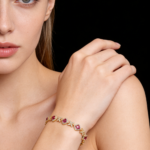 Lucky Natural Magnesium-Aluminum Garnet Bracelet, S925 Silver Garnet Jewelry for Women - Image 2