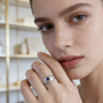 Royal Style 925 Silver Natural Sapphire Ring - Two-Tone Gold Accent Gemstone Jewelry - Image 2