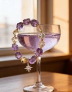 Star Guardian Natural Amethyst Citrine 925 Sterling Silver Healing Bracelet - Image 3