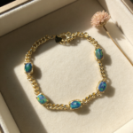 Luxury Black Opal Bracelet, S925 Silver Inlay Opal Jewelry for Women, Dainty Daily & Party Wear - Image 3