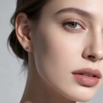 Luxury Retro Triangle Earrings Daily Inlaid Tanzanite Zircon - Image 2