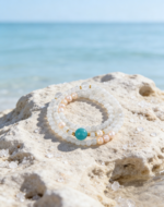 Misty Island Tide - Natural Moonstone Amazonite Pearl 925 Silver Multi-Layer Bracelet - Image 3