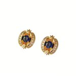 Exquisite High-end Tanzanite 925 Sterling Silver Stud Earrings Luxury Design Daily Wear Gift