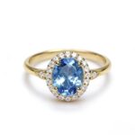 Pato Love Natural Topaz Ring - Sky Blue, S925 Silver, Perfect for Daily Wear & Formal Occasions