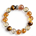 Natural black gold super seven bracelets women's citrine yellow tiger's eye yellow pagoda crystal bracelet men give friends jewelry gifts