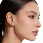 Starburst Luxury Moissanite Stud Earrings for Daily Wear & Gift, Silver White Six-Prong Setting 925 Sterling Silver Earrings - Image 2