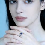 Natural sapphire rings, jewelry rings, light luxury vintage rings, cross-border hits - Image 3