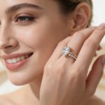 S925 sterling silver oval egg-shaped 5.5ct ice flower cut zircon set ring light luxury luxury ring ring bracelet