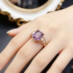Emperor's Ring Natural Ametrine Ring - Purple-Yellow, Gold-Plated S925 Silver, Perfect for Formal & Luxury Occasions - Image 5