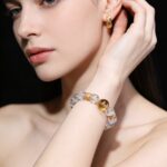 Women's crystal bracelet jewelry jewelry citrine beads white asei gift men's white crystal bracelet - Image 2