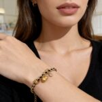 24k Gold color copper auspicious elephant dot diamond love small gourd bracelet women's new Chinese style national tide bracelet - Image 3