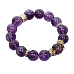 【Wings of Dreams】Natural Uruguayan Amethyst Bracelet Women's Bolivian Purple Bracelet