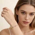 24k sand Golden Heart-Shaped Bracelet for Women  A stylish, luxury, and sophisticated accessory with a unique design. - Image 2