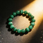 Natural Malachite Layered Pattern Green Crystal Bracelet - Wealth & Career Guardian Talisman - Image 3