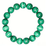 Natural Malachite Layered Pattern Green Crystal Bracelet - Wealth & Career Guardian Talisman
