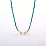 Ocean Breeze Turquoise & Clear Crystal S925 Silver Bracelet - Handcrafted Coastal-Inspired Healing Jewelry - Image 4