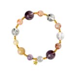 Mountain Wild Natural Crystal Bracelet - S925 Silver, Amethyst & Black Gold Super Seven, Healing Crystal Jewelry for Women - Image 4