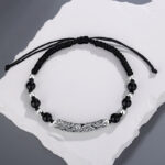 Cloud Pattern Bracelet Vintage Agate Beaded Men's - Image 3