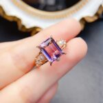 Emperor's Ring Natural Ametrine Ring - Purple-Yellow, Gold-Plated S925 Silver, Perfect for Formal & Luxury Occasions - Image 2