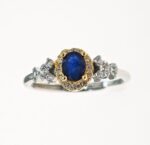 Natural sapphire rings, jewelry rings, light luxury vintage rings, cross-border hits