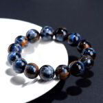 Natural 7A Blue Petal Stone Bracelet, Crystal Bracelet, Petal Stone Bead DIY - Image 3