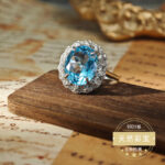 Natural Sapphire Ring, entirely set with S925 silver jewelry - Image 2