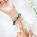 Green Ghost Crystal Bracelet for Women, S925 Sterling Silver, Luxurious and Delicate Butterfly Design - Image 4