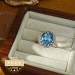 Natural Sapphire Ring, entirely set with S925 silver jewelry - Image 3
