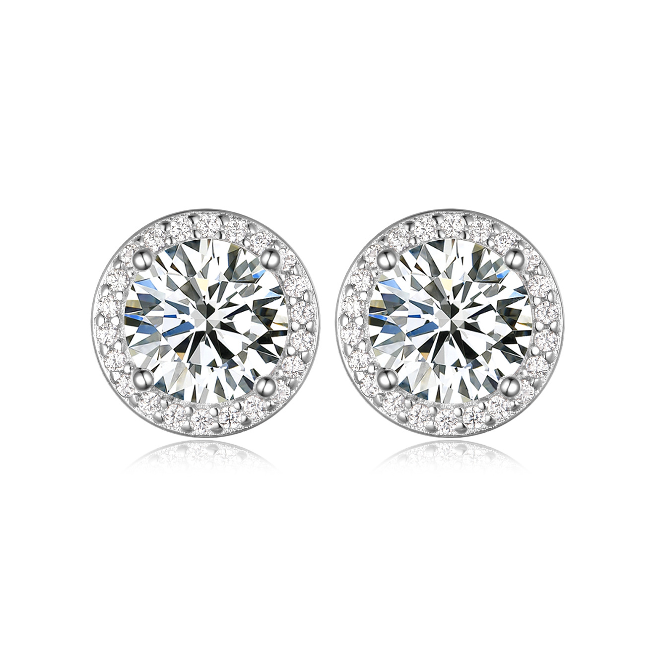 O1CN01MlBt7V2NDzzkNbqJv_3878509930-0-cib.jpg Minimalist Luxury S925 Silver Sugar Cube Moissanite Stud Earrings - Image 1
