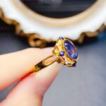 Ocean Blue Mystery Natural Sapphire Ring - Royal Blue, S925 Silver, Perfect for Daily Wear & Formal Occasions - Image 4