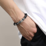 Octagram Obsidian S925 Luxury Men's Bracelet - Image 5