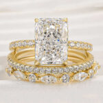 Gilded Years Vintage Ice-Flower Cut Zircon Ring Set - White Gold Plated, S925 Silver, Perfect for Daily Wear & Formal Occasions - Image 5