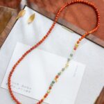 Natural South Red Peach Hair S925 Silver Plated Sweater Chain, New Chinese Style Necklace, Hetian Jade Clavicle Chain - Image 4