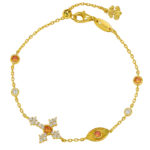 S925 Silver-Orange Light Cross Bracelet for Women - Boutique, Luxurious, Stackable with Zirconia - Image 5
