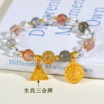 Natural Crystal Luxurious Three-Element Twelve Chinese Zodiac Bracelets for Men and Women, Perfect for Couples - Image 5