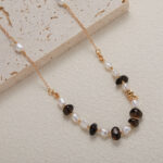 S925 sterling silver natural aethylene quartz and pearl coloured gemstone bracelet - Image 6