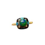 Nature & Fantasy Black Opal S925 Silver Ring - Celestial Inspired Gemstone Jewelry - Image 2