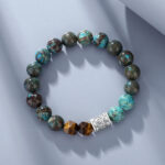 Silver 999 Six-Character Mantra Men's Vintage Tibetan Script Bracelet - Image 3