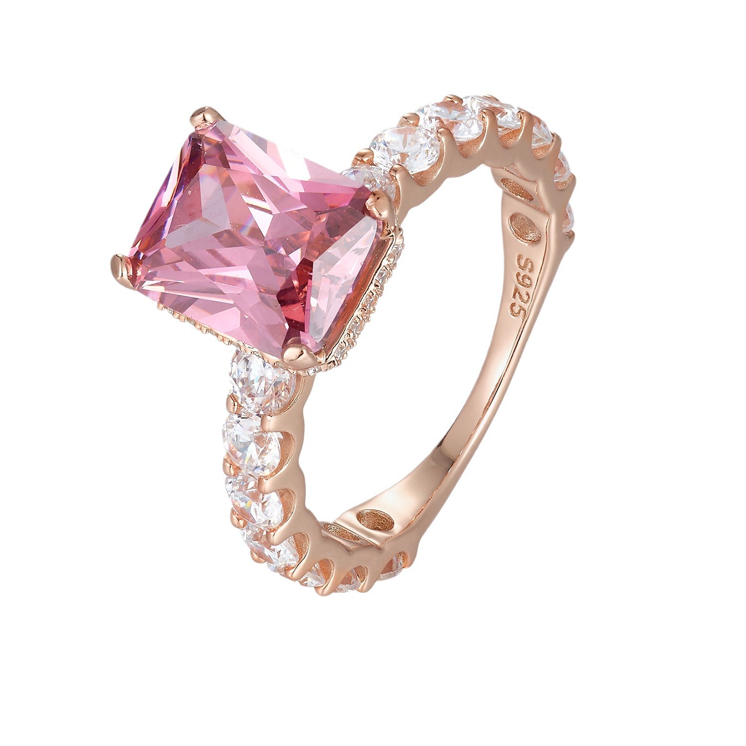 O1CN01lLZofs1ouaBZDO5oq_3967795285-0-cib.jpg Love God Dora Natural Zircon Ring - Rose Gold, S925 Silver, Perfect for Daily Wear & Formal Occasions - Image 1