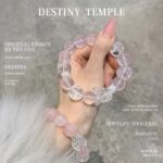 Pink Dream Starlight Bracelet - Natural Star Rose Quartz & Clear Crystal Bracelet for Love Attraction & Energy Purification - Image 4